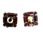 White House | Black Market Red Baguette Stud Earrings Photo 2