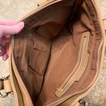 wilson's leather  Women's Pebbled Leather Satchel Purse Bag Light‎ Brown Medium Photo 5