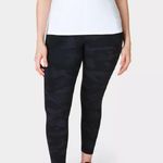 Sweaty Betty Power Workout Leggings Ultra Black Camo Print 7/8 Length Photo 1