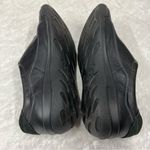Ecco Black leather  size 11/11.5 slip-on velcro close shoes 42 Photo 6