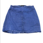 Kendall + Kylie  DENIM BUTTON FRONT MINI SKIRT Photo 1