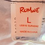 Romwe  flutter Belle sleeve tie top cut out celestial sun and moon short dress L Photo 2