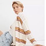 Madewell  Striped Diaz Knit Open‎ Front Cardigan Sweater Photo 1