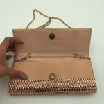 ALDO  Rose Gold Rhinestone Evening Crossbody Clutch Purse OS Photo 2