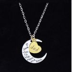I LOVE YOU Dear Dad Heart Pendant Necklace Multiple Photo 1