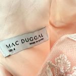 Mac Duggal  Embellished Floral High Low Sleeveless Gown in Petal Pink Size US 8 Photo 6