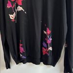 Daniel Rainn  Size XXL Lyna crew neck pullover sweater black with a floral print Photo 2