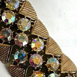 Coro Vintage Aurora Borealis Rhinestone Gold Photo 4