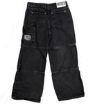 The Ragged Priest  RAGGED Black Skater Wide Leg Carpenter Jeans Pants Photo 7