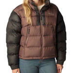 Columbia Pike Lake II Cropped Omni-Heat Puffer Jacket Womens Size XXL Basalt NWT Photo 0