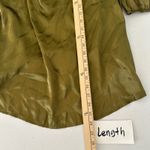 Pretty Little Thing New Olive Satin Cut Out Tie Detail Shift Mini Dress Womens 4 Photo 7