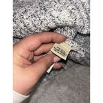 LL BEAN Sweater Womens S Blk White Marled Cotton Ragg Pullover Long Sleeve Crew Photo 3