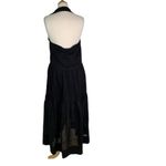 NWT Nicholas Halo Collared Halter Neck Backless Maxi Dress Black size 6 Photo 6