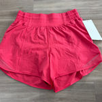 Lululemon NWT  Hotty Hot High-Rise Lined Short 4" Glaze Pink Women Size 4 Photo 0