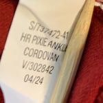 Old Navy High Rise Pixie Skinny Pants Women 20 Red Secret Smooth Pockets Crop Photo 5