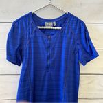 Athleta  |Women Half Zipper Athletic Workout Top Royal Blue Size Large Photo 2