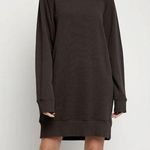 ATM NEW NWT Gray Mock Neck Sweatshirt Dress Size M Photo 0