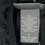 Black Strapless Dress with Faux Leather Bodice & Sheer Cross Photo 4