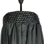 Bebe silk beaded bubble hem mini dress in black - size XS Photo 8