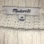Madewell Everett Rib Play Ribbed Cable Knit Sweater Pullover Blouse Top Plus 2X Photo 7
