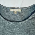 Joan Vass Oversized Grey Long-Sleeve Crew Neck Tee Photo 7