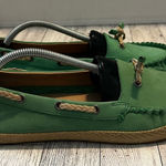 UGG  Chivon Slip On Comfort Flat Moccasin Mint Green Women's Size 9 Canvas Photo 0