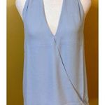 Revolve Krisa Blue Halter Neck Surplice Blouse Size XS NWT Photo 0