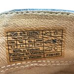 UGG  Black Leather Ankle Booties Block Heel Side Zip Size 6.5 Photo 8