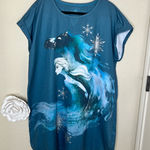 Disney NTM: Greenish Blue Frozen 2 Elsa & The Nokk Nightgown Size XL/2XL Photo 0