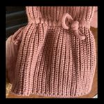 Blush knit hoodie longsleeves Soft mauve sweater Size Large. Photo 6