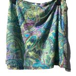 Vintage Y2K Boxx Gear Ruffle Mini Skirt Green Blue Design Size XL made i… Photo 0