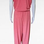 LOGO By Lori Goldstein LOGO Lori Goldstein Strawberry Heather Jersey Knit Jumpsuit Size Large Photo 4