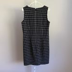 J.Crew  Black White Grid Sleeveless Dress‎ Career Casual Women's Size 8 Photo 5