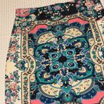 Champagne & Strawberry Floral Pencil Skirt Size Large Blue Photo 2