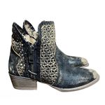 Circle G  Booties Size 5 Western Cut Outs Ankle Distressed‎ Black Cowgirl Rodeo Photo 11