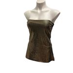EXPRESS NWT, Vtg Y2K  'Sexy Basic Tube' Top With Gold Metallic Dots - Sz S Photo 4