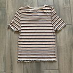 Cotton On Cotton ribbed stripe fitted short sleeve top Photo 3