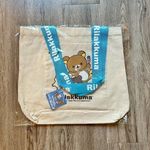Sanrio Rilakkuma 20th Anniversary USA Tour Canvas Tote Bag NWT Photo 0