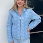 Kenneth Cole quilted baby blue jacket Photo 1