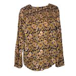 Hinge  Mustard Floral Long Sleeve Blouse Photo 1