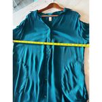 prAna Scheena Button Down Tunic Top Teal Blue Women’s size Medium Photo 8