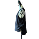 Rag and Bone HART CHOKER TANK BLACK RIB JERSEY SIZE MEDIUM SLEEVELESS DRAPED TOP Photo 2