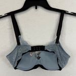 Victoria's Secret ‎ Dream Angels Lined Demi Bra Blue Lace 32C Photo 2