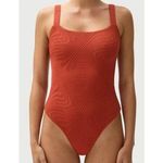 Free People NEW  Fella Swim Andre Full 1 Piece Bathing Suit Rose Pink NWT S Small Photo 0