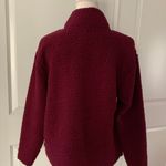 Victoria's Secret Victoria Secret PINK Maroon Sherpa Pullover Photo 7