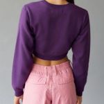 Urban Outfitters  Spaced Out Cropped Crew Neck Sweatshirt NWT Size S Photo 2