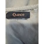 Quince Vintage Wash Tencel Button Front Dress in olive green, size Medium Green Photo 3