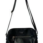 LODIS Black Women Leather, Lined, Crossbody‎ Handbag Shoulder Strap Designer Photo 0