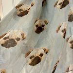 Pug love Dog Face Scarf Blue Photo 1