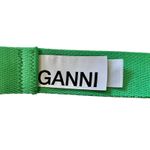 Ganni Island Green Webbing Double Ring Belt - One Size Fits Many Photo 2